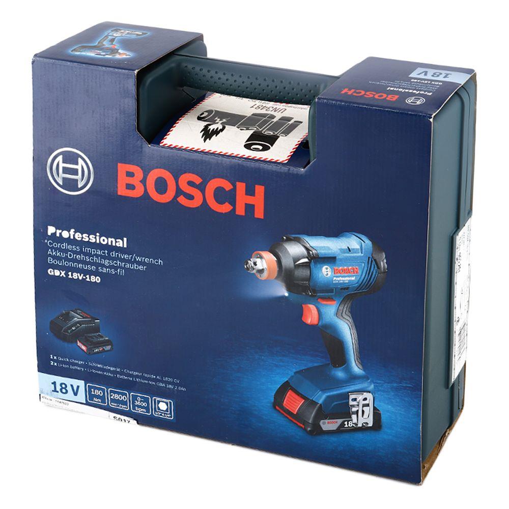 สว่านไขควงไร้สาย BOSCH GDX 18V-180 18 โวลต์