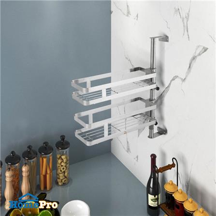 ชั้นวางในครัวสเตนเลสปรับหมุนได้2ชั้นTiny_4