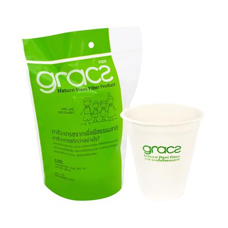 แก้วน้ำชานอ้อย 260ml GRACZ CLASSIC แพ็ค 10 ใบ_1