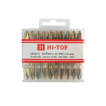 ดอกไขควง HI-TOP SB265G 10 ชิ้น/ชุด_0