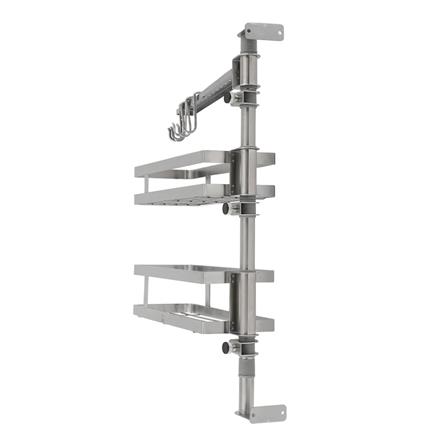 ชั้นวางสเตนเลสหมุนได้2ชั้น+ราวแขวน Tiny_2