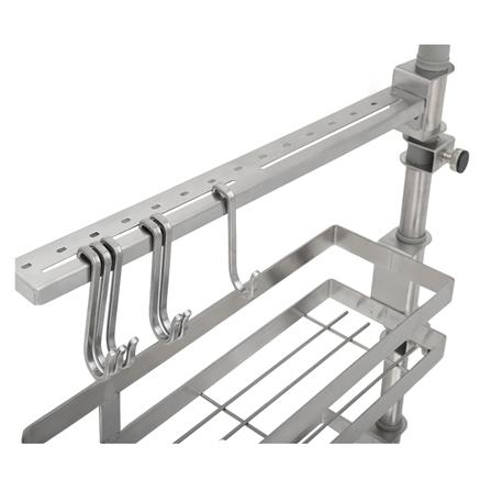 ชั้นวางสเตนเลสหมุนได้2ชั้น+ราวแขวน Tiny_3