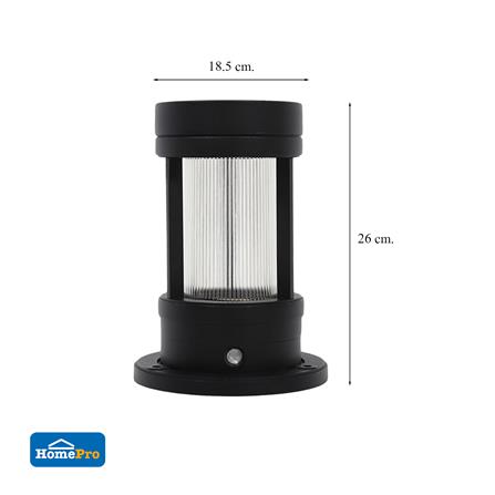 ไฟหัวเสา ELEKTRA HK-K2008 สีดำ_4