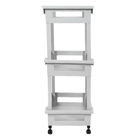 ชั้นวาง 3 ชั้น มีล้อ STACKO SHELFY 48x36x85 ซม. สีเทา_2