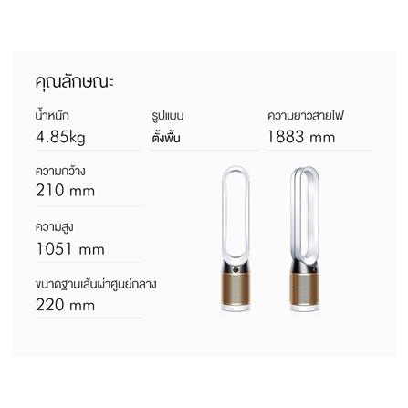 เครื่องฟอกอากาศ DYSON TP06 White/Gold 27ตารางเมตร_6