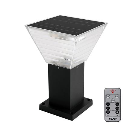 ไฟหัวเสา SOLAR EVE 589230 5 วัตต์ สีดำ_0