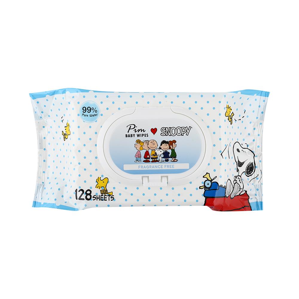 ผ้าเช็ดทำความสะอาด PIM PURE WATER 128 แผ่น 1แถม1