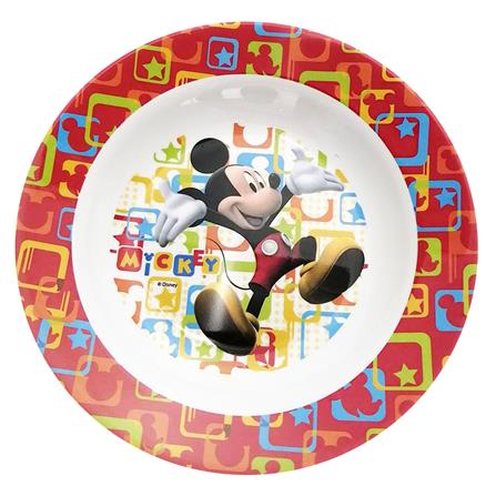 จานลึกเมลามีน  8 นิ้ว SUPERWARE มิกกี้ ฟันแทซทิคเฟรนด์ สีขาว/แดง_0