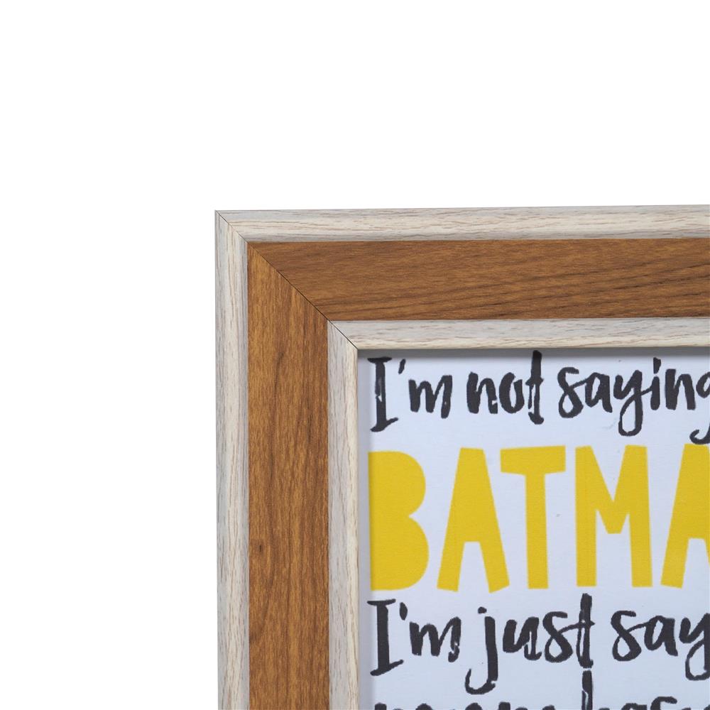 กรอบรูปไม้ HOME LIVING STYLE BATMAN 4x6 นิ้ว สีน้ำตาล