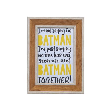 กรอบรูปไม้ HOME LIVING STYLE BATMAN 4x6 นิ้ว สีน้ำตาล_1