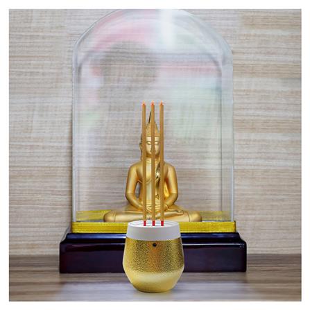 ธูปไฟฟ้า LED 3 ดอก CLAIRE 30 ซม. สีขาว/ทอง_1