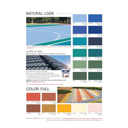 สีทาหลังคา TOA ROOF PAINT R581 สีเทา 1 แกลลอน_5