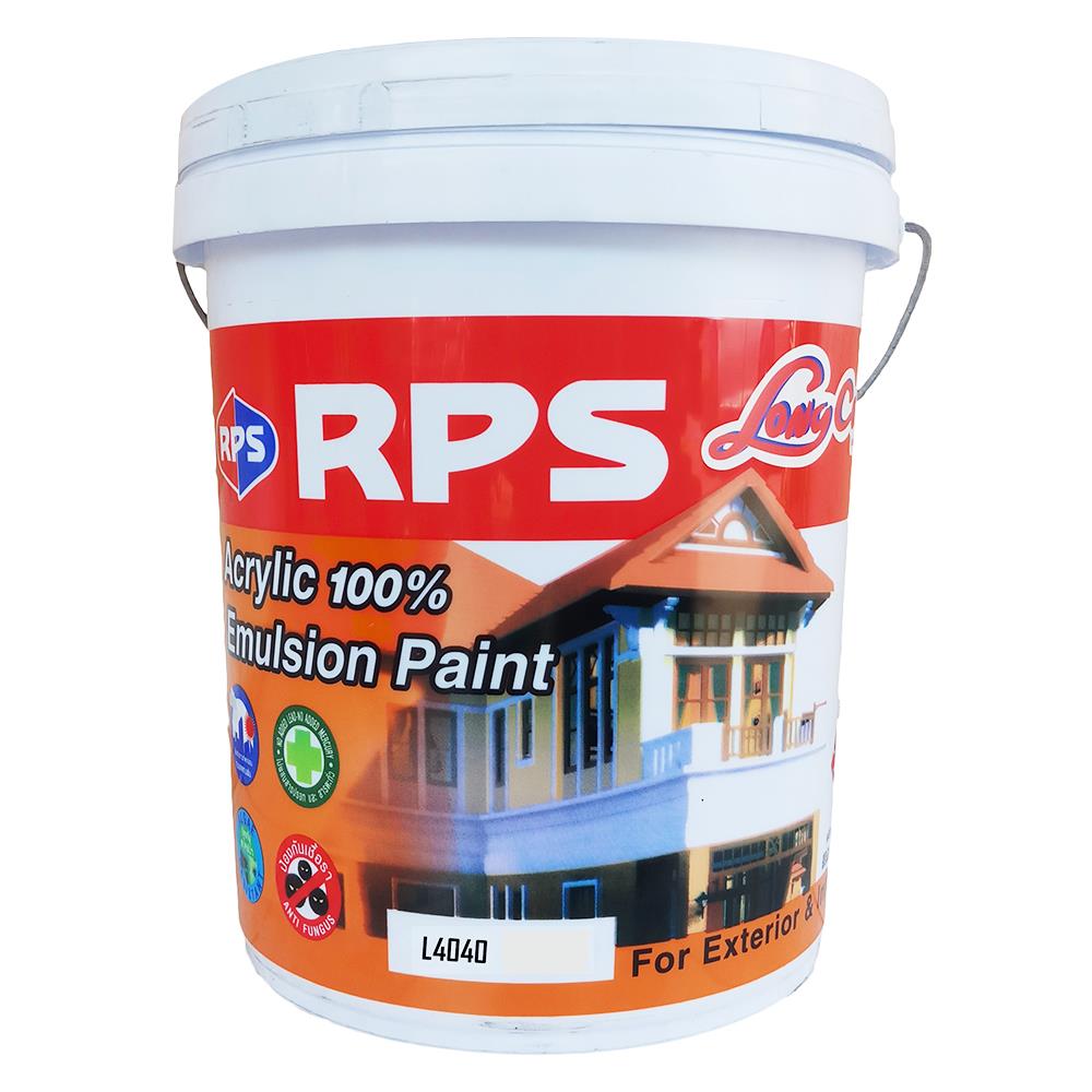 สีน้ำทาภายนอก ชนิดเนียน RPS LONGCOAT L4040 5 แกลลอน
