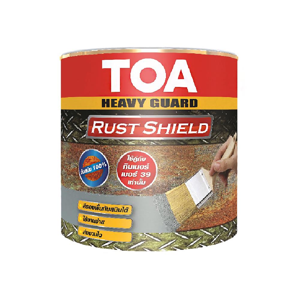 สีรองพื้นโลหะ TOA RUST SHEILD สีเทา 1/4 แกลลอน