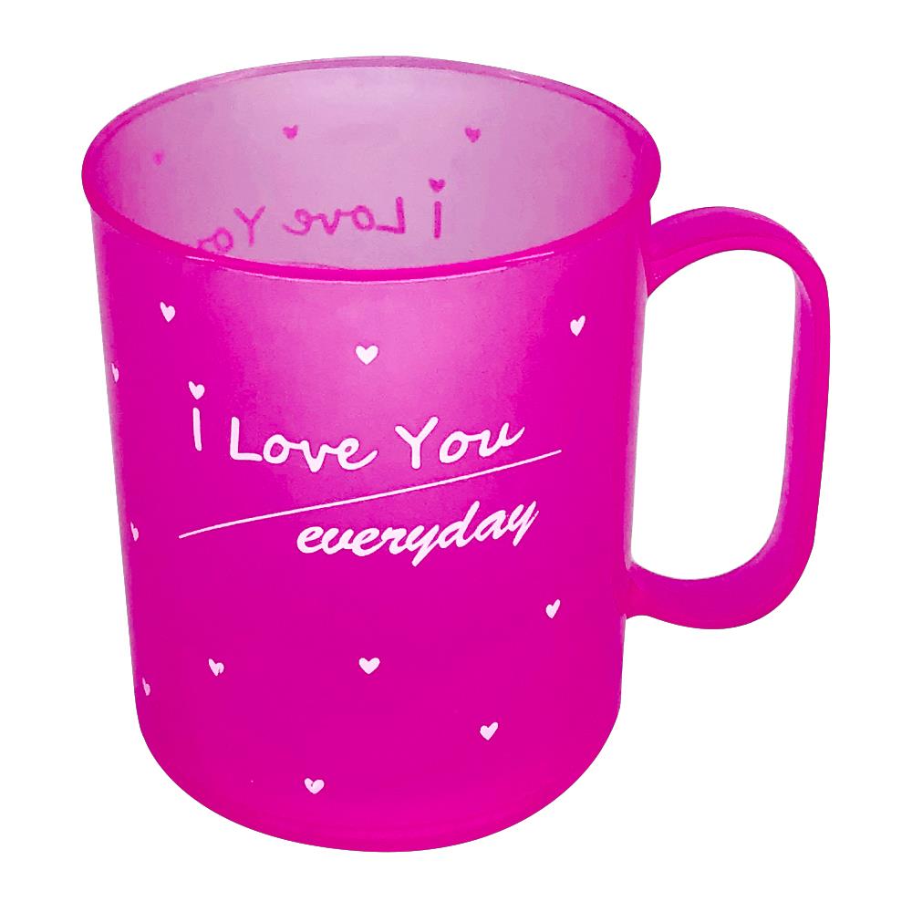 ถ้วยหู PP 340ml BIGONE PLAIN ITEM แพ็ค 3 ใบ&nbsp;ฟ้า/ชมพู/เขียว