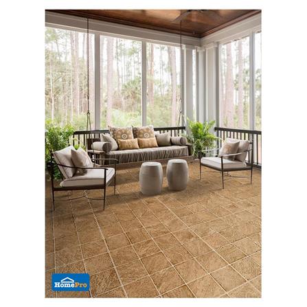 กระเบื้องพื้นพอร์ซเลน  40x40 ซม. CERGRES จากัวร์ น้ำตาล A_4