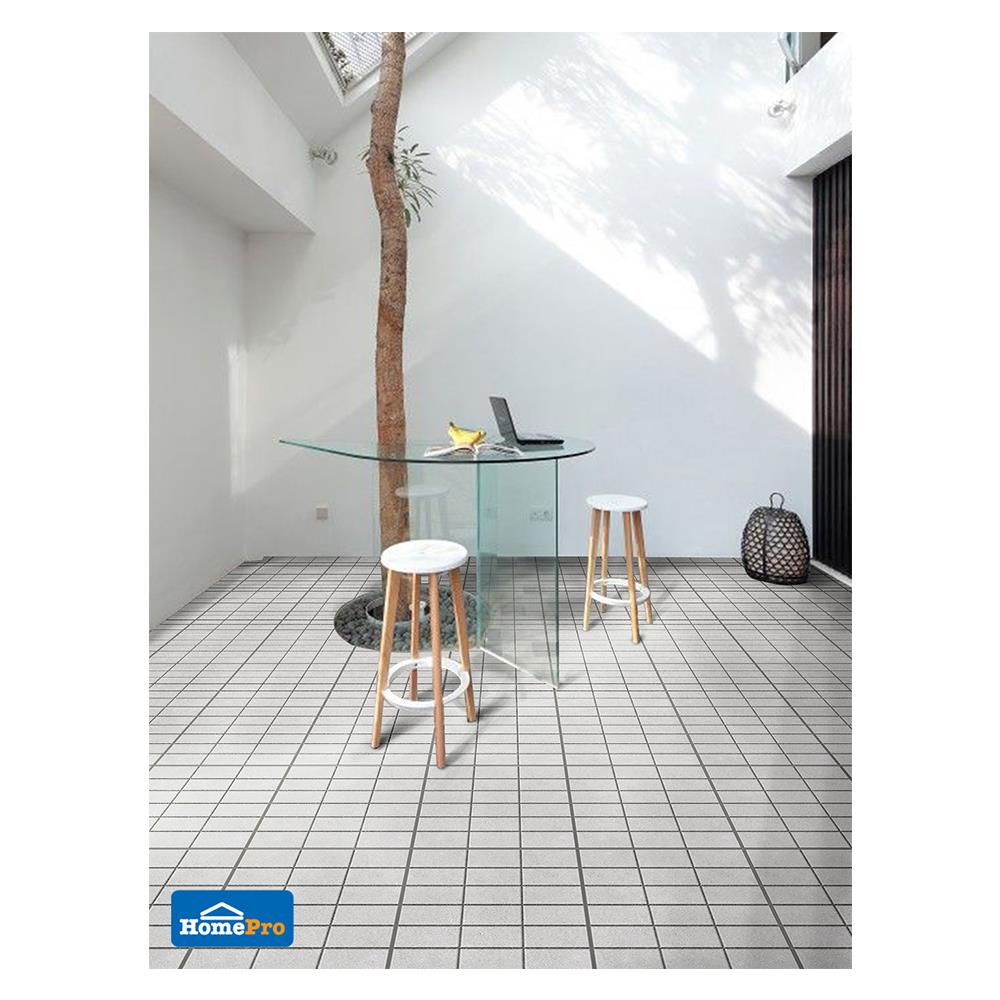 กระเบื้องพื้นพอร์ซเลน  40x40 ซม. CERGRES เทมปร้า เทาอ่อน A 0.96M2