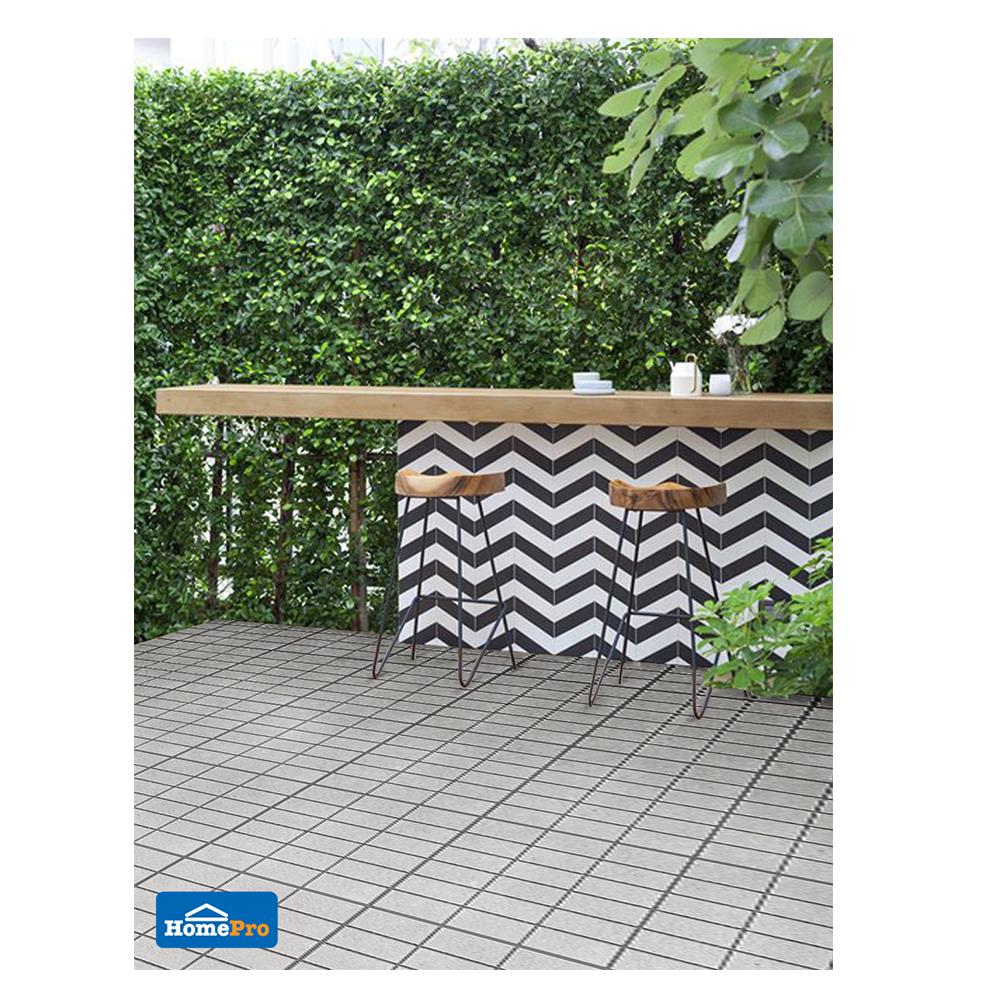 กระเบื้องพื้นพอร์ซเลน  40x40 ซม. CERGRES เทมปร้า เทาอ่อน A 0.96M2