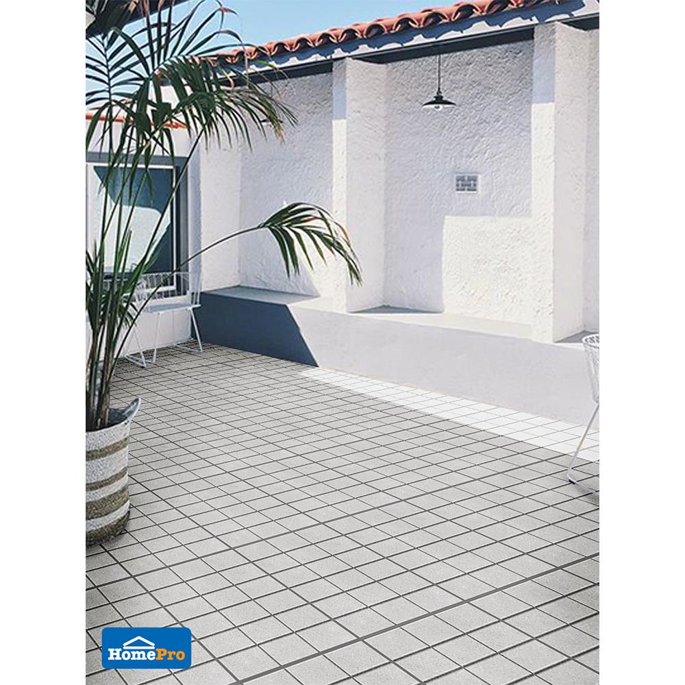 กระเบื้องพื้นพอร์ซเลน  40x40 ซม. CERGRES เทมปร้า เทาอ่อน A 0.96M2