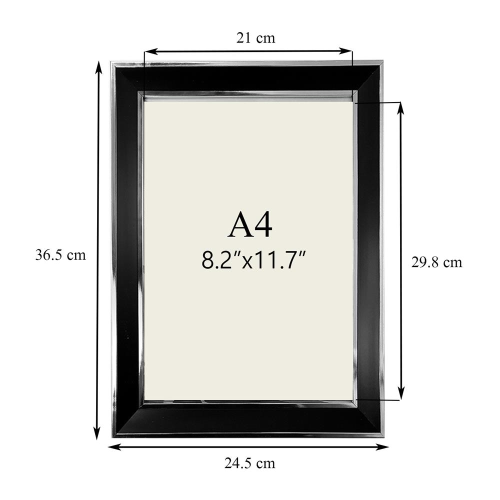 กรอบรูป HOME LIVING STYLE NORDIC (A4) 8.2X11.7 นิ้ว สีดำ