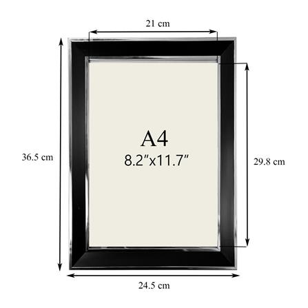 กรอบรูป HOME LIVING STYLE NORDIC (A4) 8.2X11.7 นิ้ว สีดำ_5
