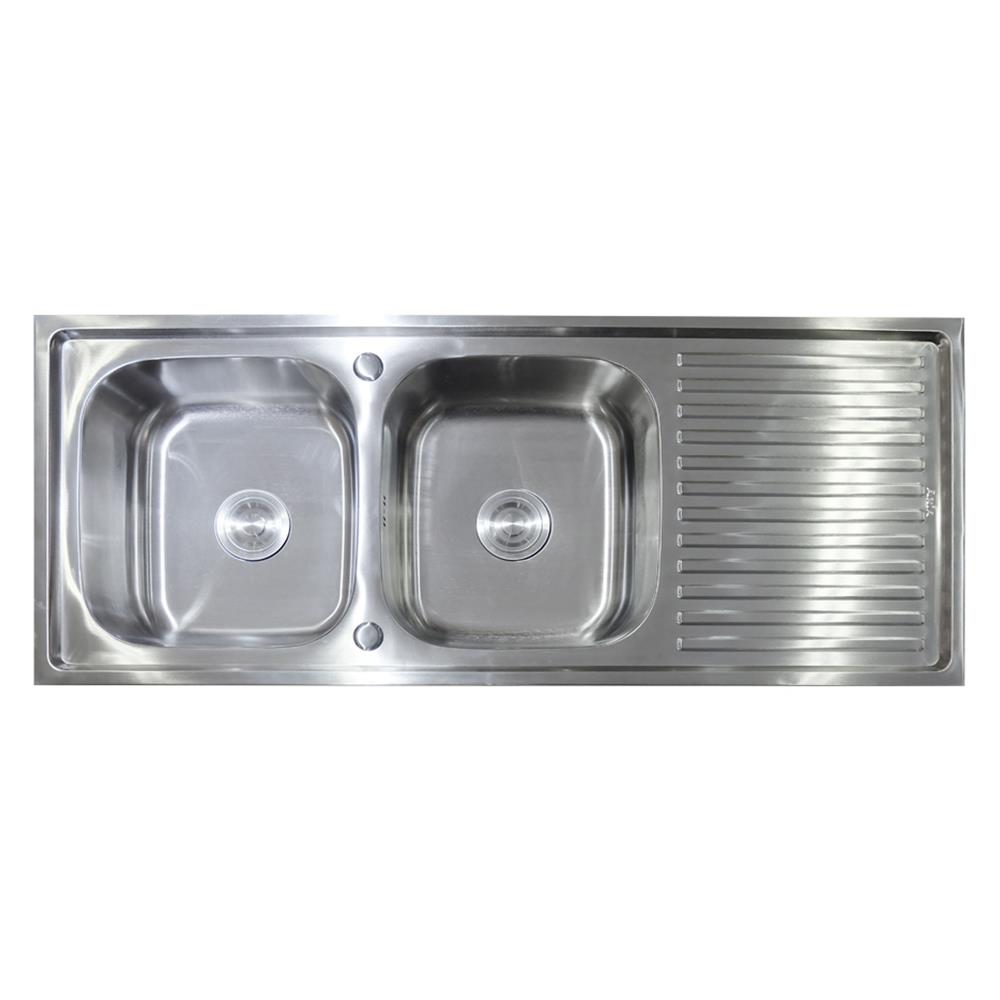 ซิงค์ฝัง 2หลุม 1ที่พัก AXIA PP 12050 สเตนเลส