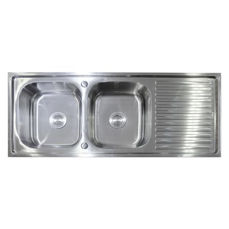 ซิงค์ฝัง 2หลุม 1ที่พัก AXIA PP 12050 สเตนเลส_0