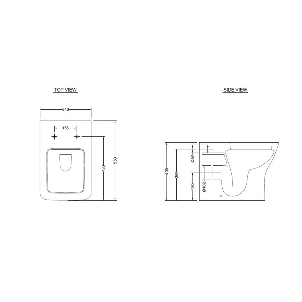 สุขภัณฑ์ 1 ชิ้น HAFELE 495.61.430 สีขาว