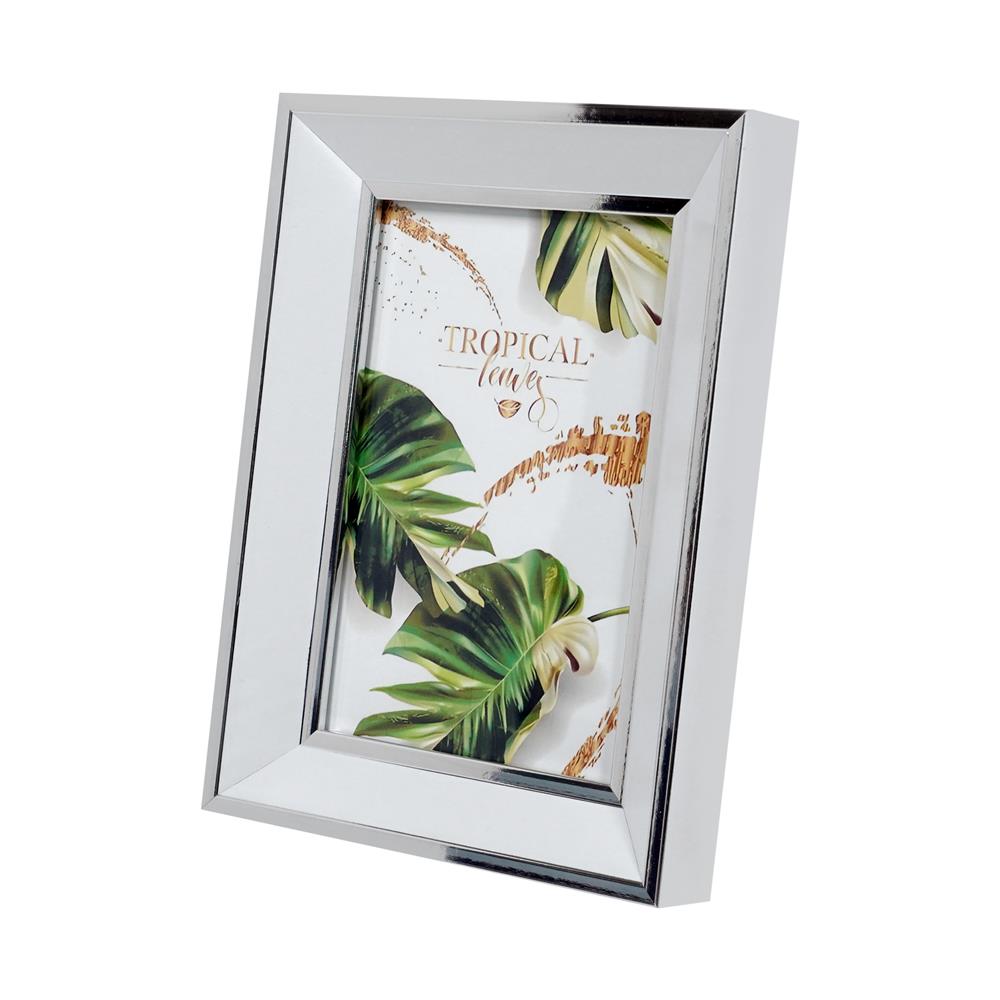 กรอบรูปไม้ HOME LIVING STYLE TROPICAL LEAVES 4x6 นิ้ว สีขาว