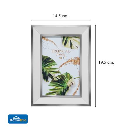 กรอบรูปไม้ HOME LIVING STYLE TROPICAL LEAVES 4x6 นิ้ว สีขาว_5