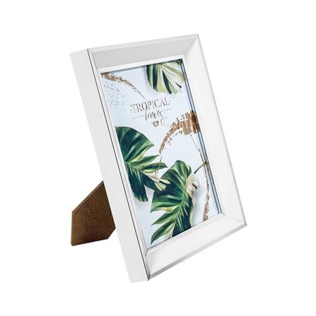 กรอบรูปไม้ HOME LIVING STYLE TROPICAL LEAVES 6x8 นิ้ว สีขาว_2