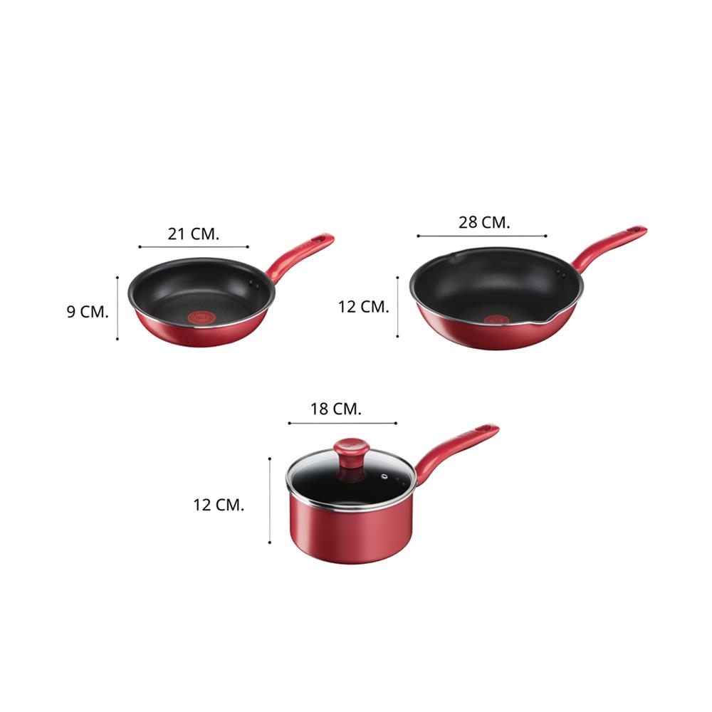 ชุดเครื่องครัว TEFAL SO CHEF IH (ชุด 6 ชิ้น)