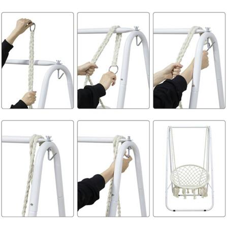 โครงชิงช้า 1 ที่นั่ง SPRING NAPHAT สีขาว_1