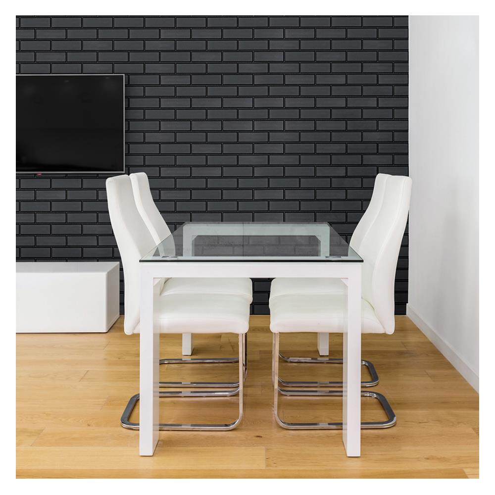 สติ๊กเกอร์โฟม DIY STIXMATE BRICK BK 29x99 ซม. สีดำ แพ็ก 2 ชิ้น