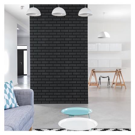 สติ๊กเกอร์โฟม DIY STIXMATE BRICK BK 29x99 ซม. สีดำ แพ็ก 2 ชิ้น_2