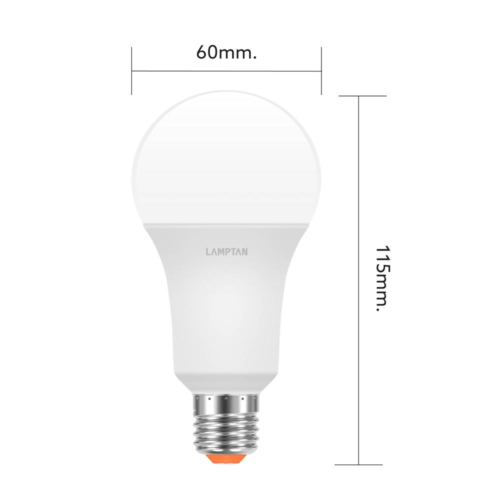 หลอด LED LAMPTAN A60 BRIGHT 10 วัตต์ COOL WHITE E27