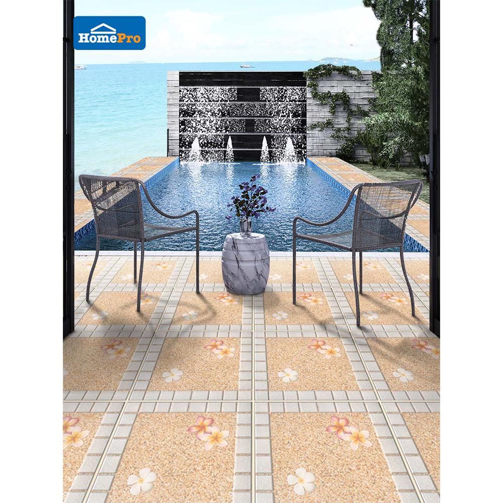 กระเบื้องพื้น 16x16 นิ้ว TARA สปา-ฟิลด์ ครีม PM 0.96M2