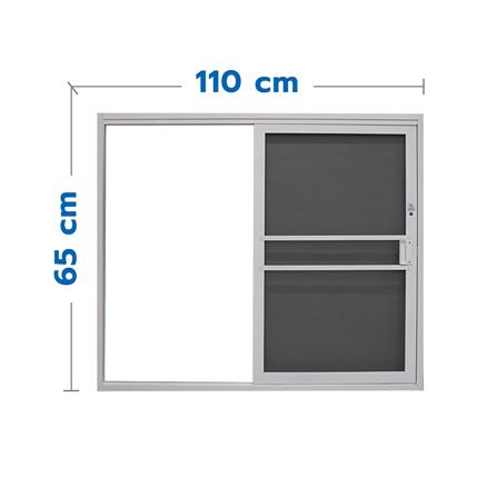 ชุดมุ้งหน้าต่างบานเลื่อน S.D.BRILLIANT DIY 65x110 ซม._0