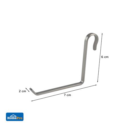 ชุดตะขอสเตนเลสรูปตัว L KECH PANEL แพ็ก 3_3