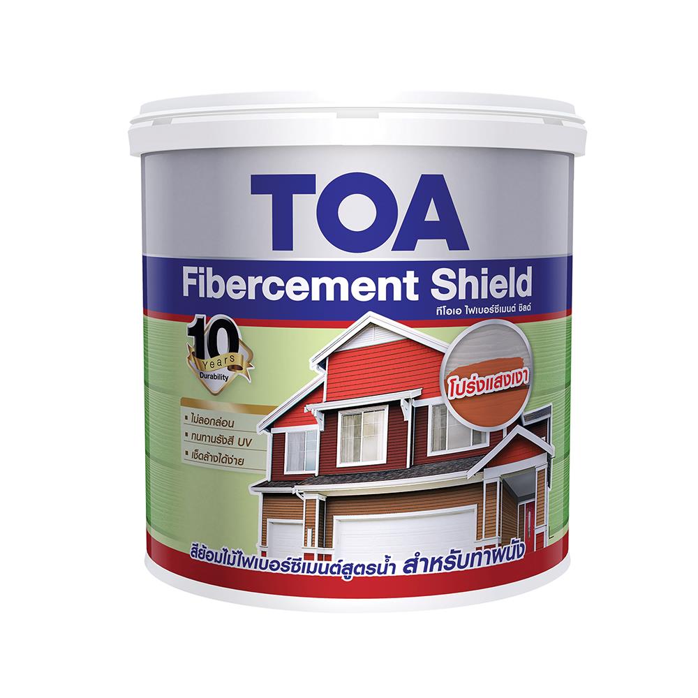 สีทาไม้ฝาไฟเบอร์ซีเมนต์ TOA FG006 สีมะฮอกกานี 1 แกลลอน