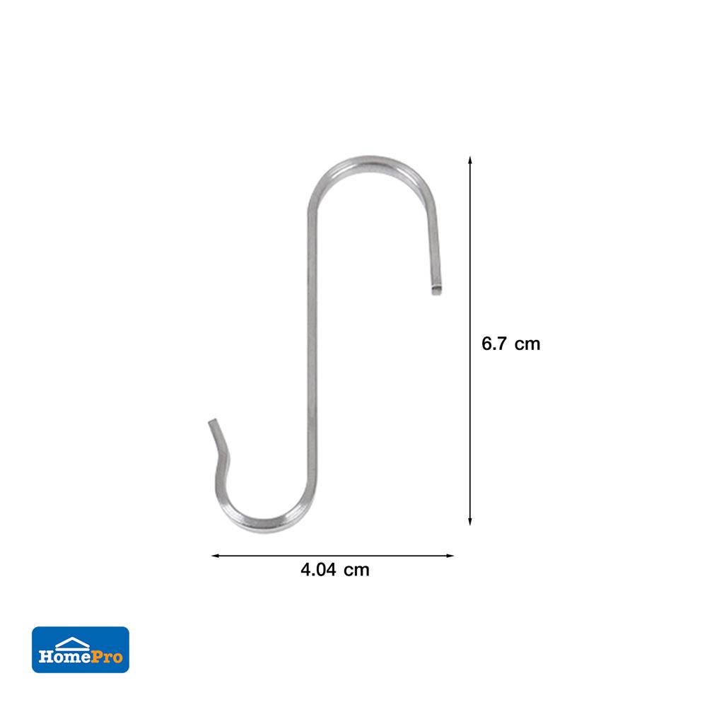 ชุดตะขอสเตนเลสรูปตัว S แพ็ค6 PANEL KECH
