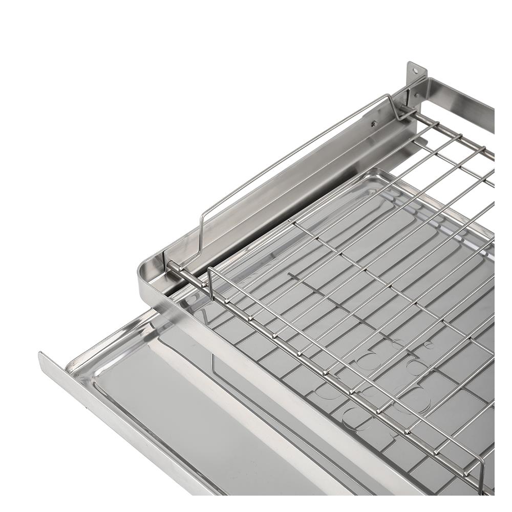 ชั้นคว่ำจาน และแก้วสเตนเลสติดผนัง KECH PANEL 60ซม.