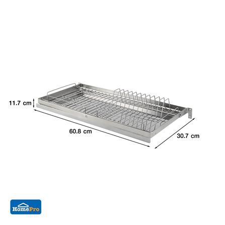 ชั้นคว่ำจาน และแก้วสเตนเลสติดผนัง KECH PANEL 60ซม._5
