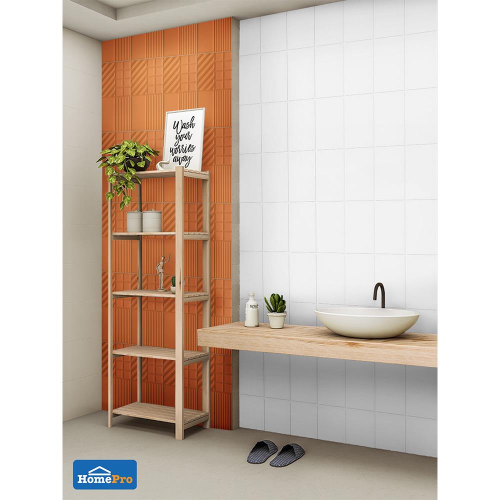 กระเบื้องผนัง 8x12 นิ้ว ดิสโก้ ขาว 1M2