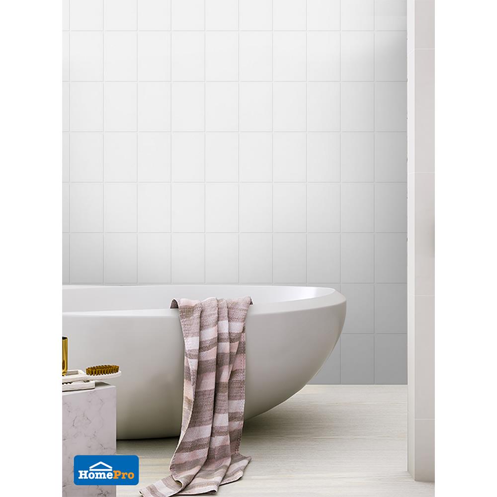 กระเบื้องผนัง 8x12 นิ้ว ดิสโก้ ขาว 1M2