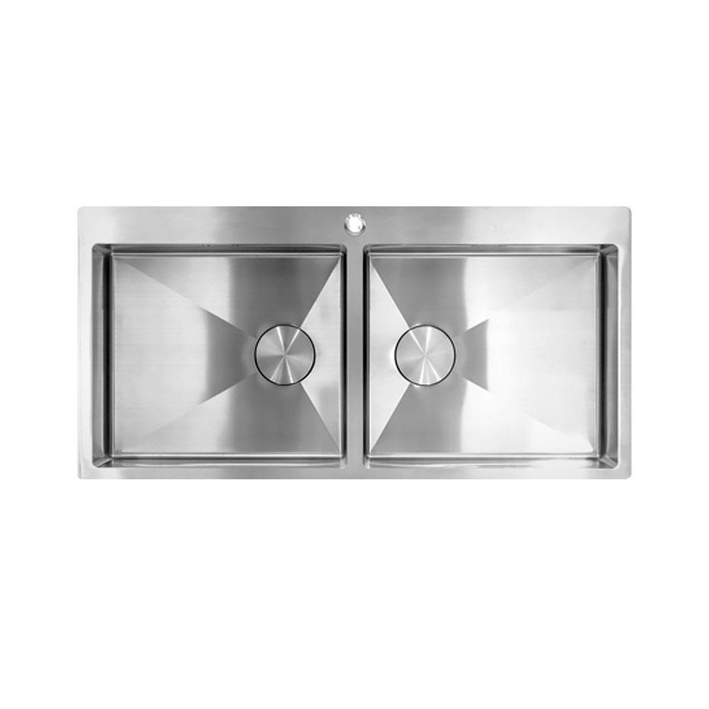 ซิงค์ฝังสแควร์ 2หลุม TEKA TQB สเตนเลส