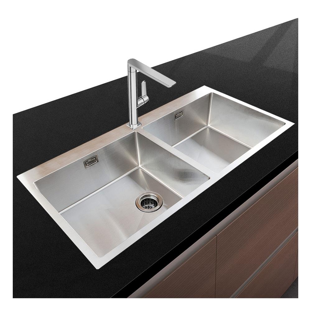 ซิงค์ฝังสแควร์ 2หลุม TEKA TQB สเตนเลส