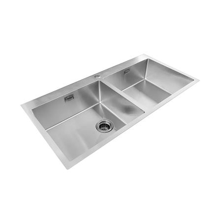 ซิงค์ฝังสแควร์ 2หลุม TEKA TQB สเตนเลส_1