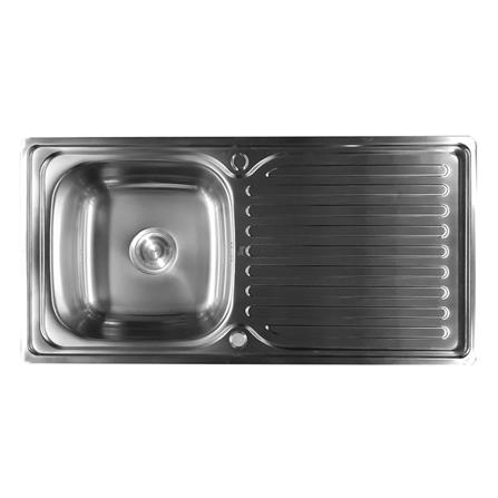 ซิงค์ฝัง 1หลุม 1ที่พัก LINEA VIVA S100 สเตนเลส_0