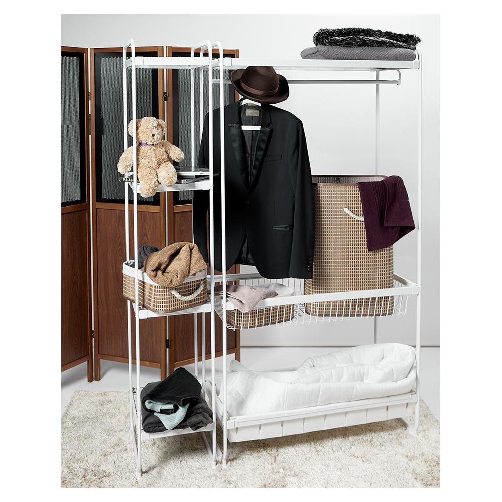 โครงตู้ชั้นวาง4ชั้น PLIM 31 ซม. สีขาว